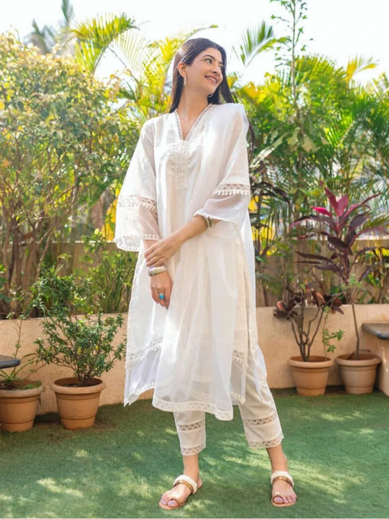 White clearance eid outfit