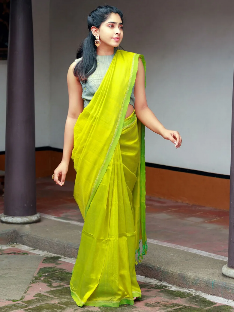 Saree Silhouette: Embrace Spring in Stunning Green Shades
